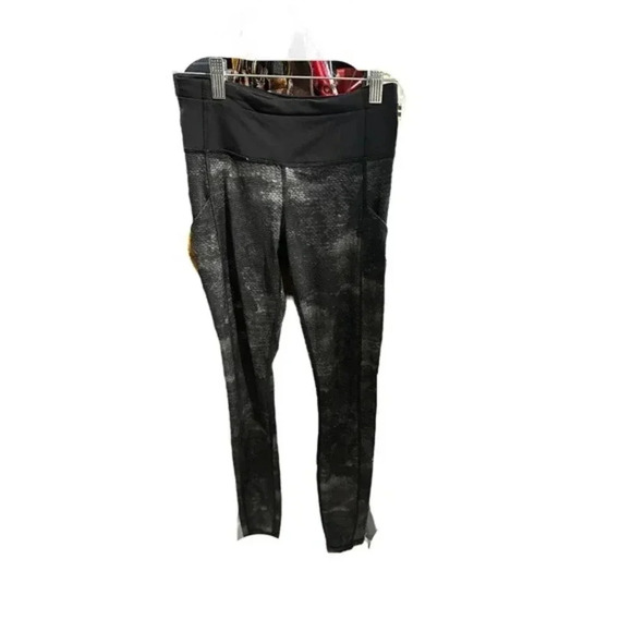 Lululemon Sequin Snake Slate Black Speed Tight II Full-On Luxtreme Leggings Sz 2 - Picture 2 of 7